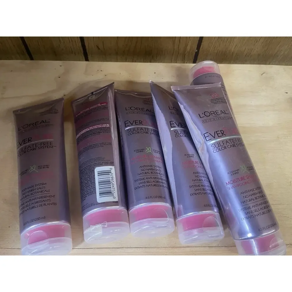 6x L'Oreal Ever Pure Sulfate Free Rosemary Moisture Shampoo 8.5oz (damage Bottle